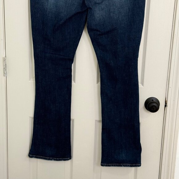 American Eagle Skinny‎ Kick Jeans Womens 20 Long Blue Mid Rise Boho Distressed - Picture 6 of 14